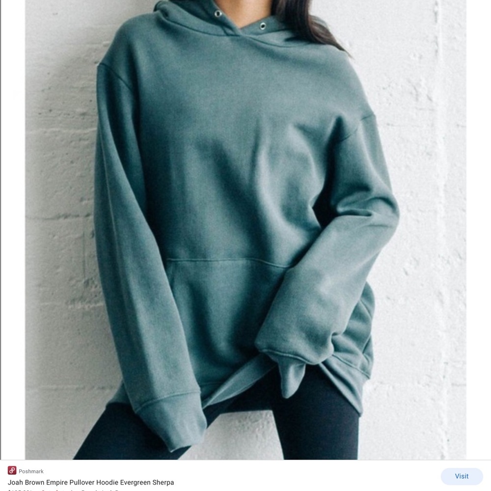 Joah brown empire hoodie - Sherpa green